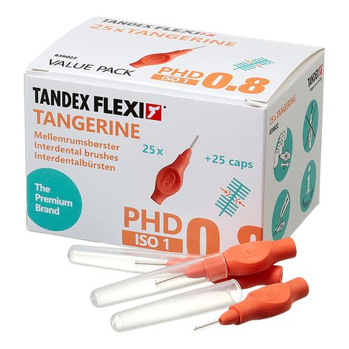 TANDEX FLEXI Tangerine (Orange) PHD 0.8/ISO 1, 25x1 Stk., Tandex GmbH