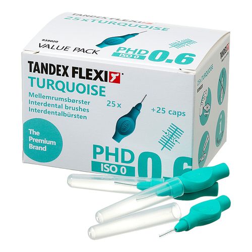 TANDEX FLEXI Turquoise PHD 0.6/ISO 0, 25x1 Stk., Tandex GmbH TANDEX FLEXI Turquoise PHD 0.6/ISO 0, 25x1 Stk., Tandex GmbH