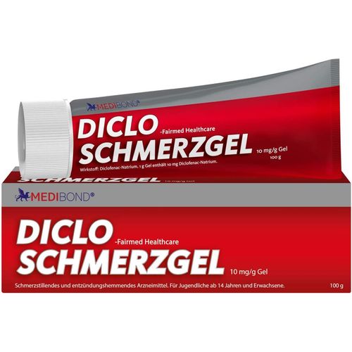 Diclo-Fairmed Healthcare Schmerzgel 10 mg/g Gel Mb, 100 g, Fairmed Healthcare GmbH
