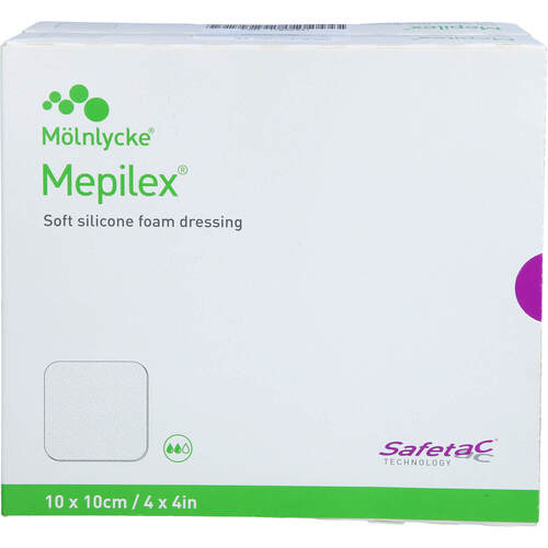 MEPILEX Schaumverband 10x10 cm, 10 Stk., Adequapharm GmbH