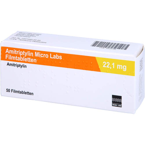 Amitriptylin Micro Labs 22.1 mg Filmtabletten, 50 Stk., Micro Labs GmbH