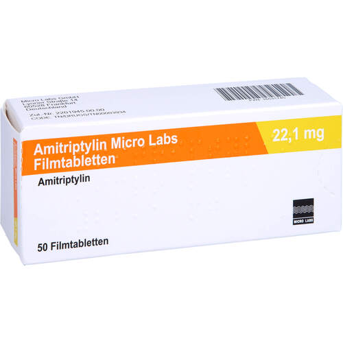 Amitriptylin Micro Labs 22.1 mg Filmtabletten, 50 Stk., Micro Labs GmbH
