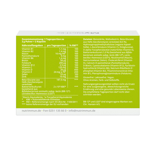 MyBIOTIK IMMUGY KOMBIPACKUNG 15 x 2 g + 30 Kapsel, 1 Stk., Nutrimmun GmbH