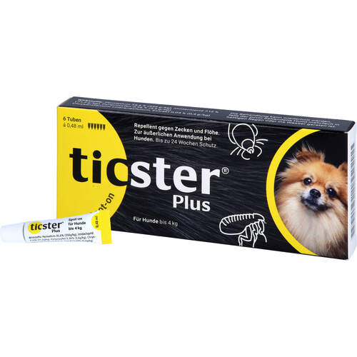 TICSTER PLUS Spot-on-Lsg.z.Auftropf.f.Hund bis 4kg, 6x0,48 ml, O'ZOO GmbH