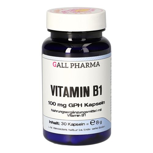 VITAMIN B1 100MG GPH KAPSELN, 30 Stk., Hecht-Pharma GmbH