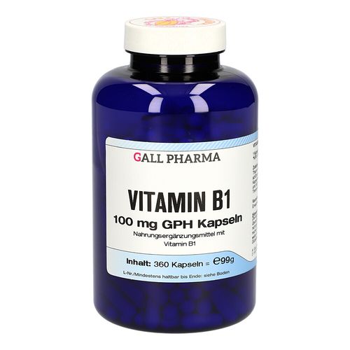 VITAMIN B1 100MG GPH KAPSELN, 360 Stk., Hecht-Pharma GmbH