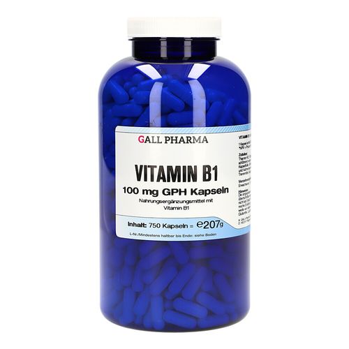 VITAMIN B1 100MG GPH KAPSELN, 750 Stk., Hecht-Pharma GmbH