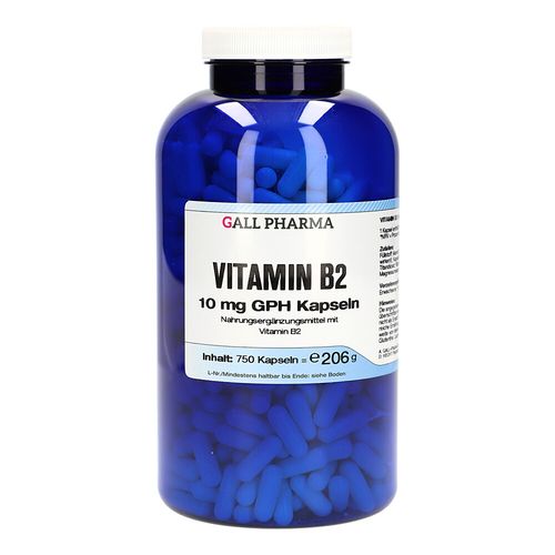 VITAMIN B2 10MG GPH KAPSELN, 750 Stk., Hecht-Pharma GmbH