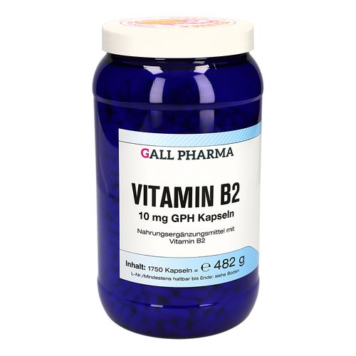VITAMIN B2 10MG GPH KAPSELN, 1750 Stk., Hecht-Pharma GmbH
