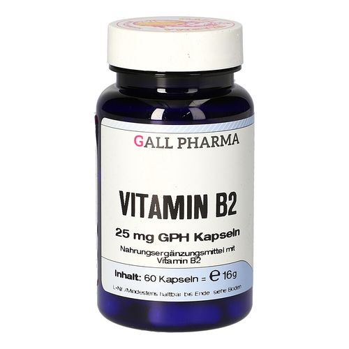 VITAMIN B2 25MG GPH KAPSELN, 60 Stk., Hecht-Pharma GmbH