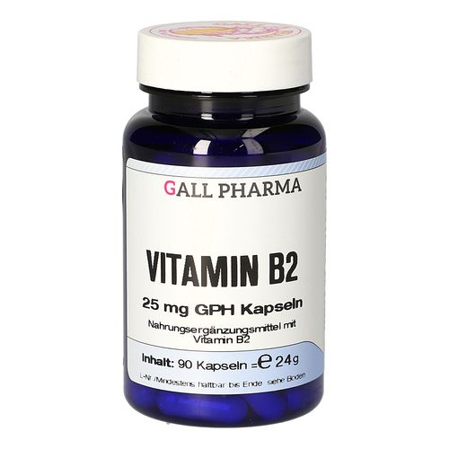 VITAMIN B2 25MG GPH KAPSELN, 90 Stk., Hecht-Pharma GmbH