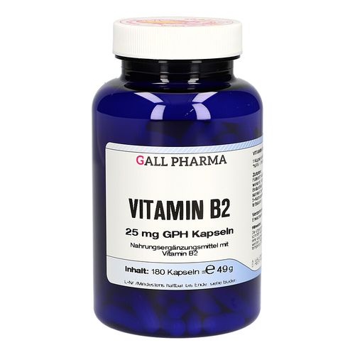 VITAMIN B2 25MG GPH KAPSELN, 180 Stk., Hecht-Pharma GmbH