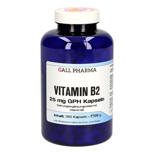 VITAMIN B2 25MG GPH KAPSELN, 360 Stk., Hecht-Pharma GmbH
