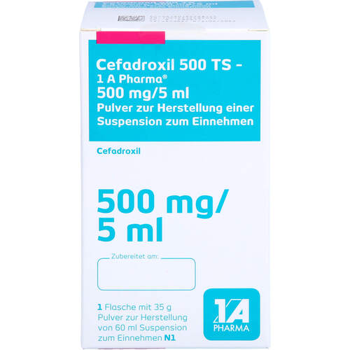Cefadroxil 500 TS - 1 A Pharma 500 mg/5 ml PSE, 60 ml, 1 A Pharma GmbH
