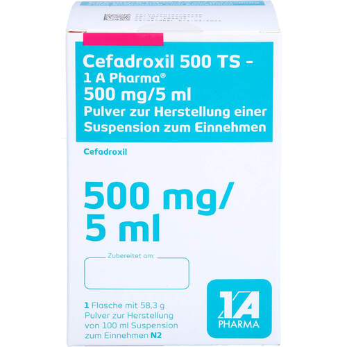Cefadroxil 500 TS - 1 A Pharma 500 mg/5 ml PSE, 100 ml, 1 A Pharma GmbH