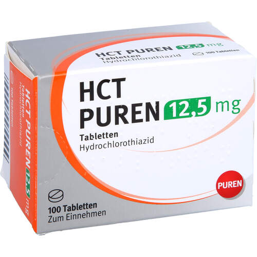 HCT PUREN 12.5 mg Tabletten, 100 ST, PUREN Pharma GmbH & Co. KG