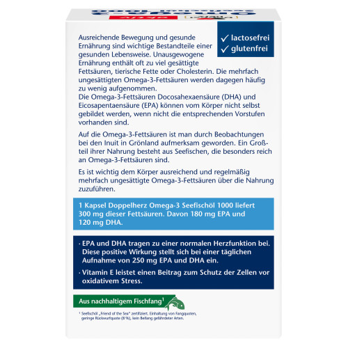Doppelherz Omega-3 Seefischöl 1000, 120 Stk., Queisser Pharma GmbH & Co. KG
