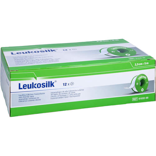 LEUKOSILK 2.5 cmx5 m, 12 Stk., + Prisoma GmbH