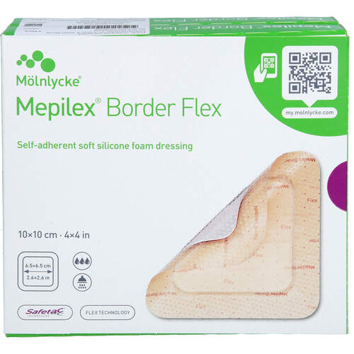 MEPILEX Border Flex Schaumverb.haft.10x10 cm, 10 Stk., + Prisoma GmbH