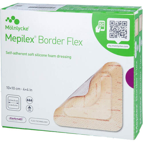 MEPILEX Border Flex Schaumverb.haft.10x10 cm, 10 Stk., + Prisoma GmbH