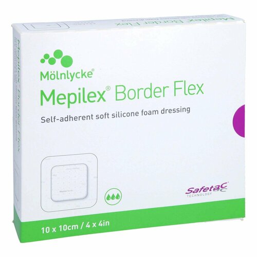 MEPILEX Border Flex Schaumverb.haft.10x10 cm, 10 Stk., + Prisoma GmbH