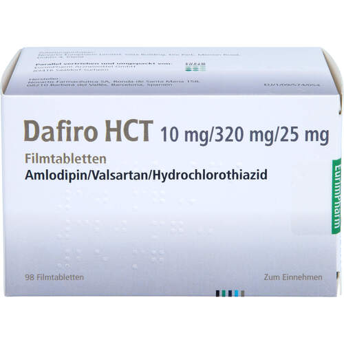 Dafiro HCT 10 mg/320 mg/25 mg Filmtabletten, 98 Stk., Eurimpharm Arzneimittel GmbH
