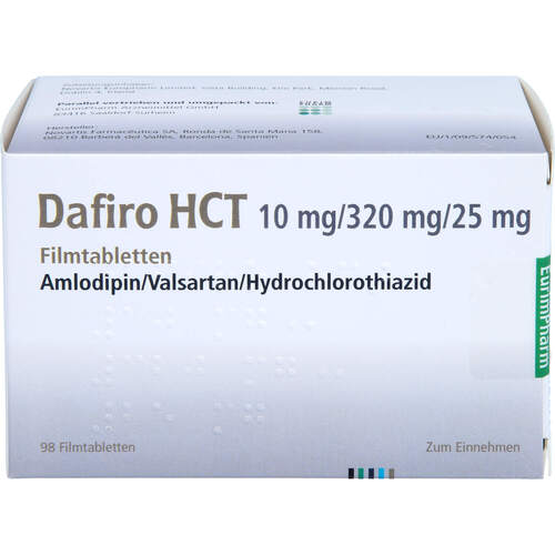 Dafiro HCT 10 mg/320 mg/25 mg Filmtabletten, 98 ST, Eurimpharm Arzneimittel GmbH