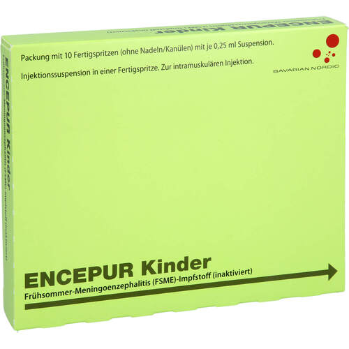 ENCEPUR Kinder, 10 Stk., Bavarian Nordic A/S