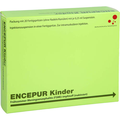 ENCEPUR Kinder, 20 Stk., Bavarian Nordic A/S