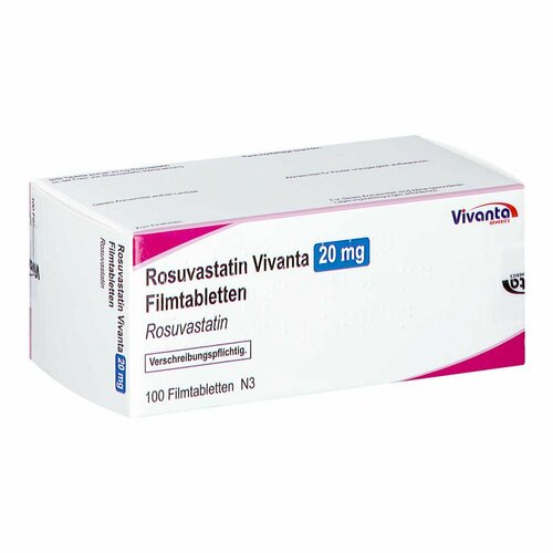Rosuvastatin Vivanta 20 mg Filmtabletten, 100 Stk., Vivanta Generics s.r.o
