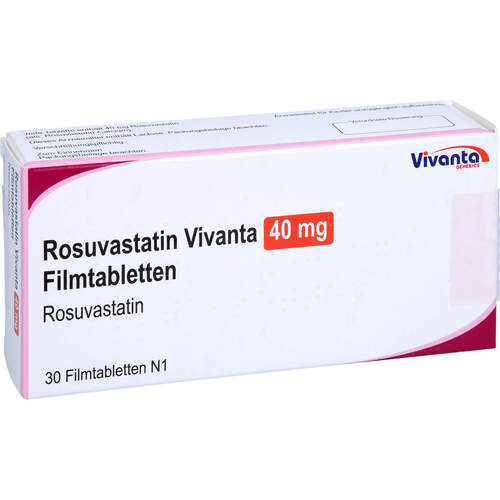 Rosuvastatin Vivanta 40 mg Filmtabletten, 30 Stk., Vivanta Generics s.r.o
