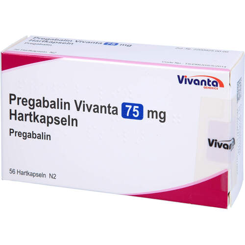 Pregabalin Vivanta 75 mg Hartkapseln, 56 Stk., Vivanta Generics s.r.o Pregabalin Vivanta 75 mg Hartkapseln, 56 Stk., Vivanta Generics s.r.o