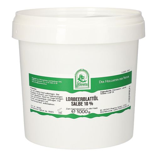LORBEERBLATTOEL SALBE 10%, 1000 g, Hecht-Pharma GmbH LORBEERBLATTOEL SALBE 10%, 1000 g, Hecht-Pharma GmbH
