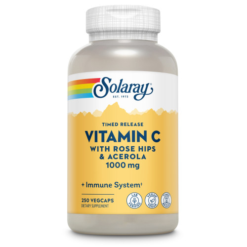 Vitamin C 1000 mg mit Hageb & Acerola verz Solaray, 250 Stk., Supplementa GmbH