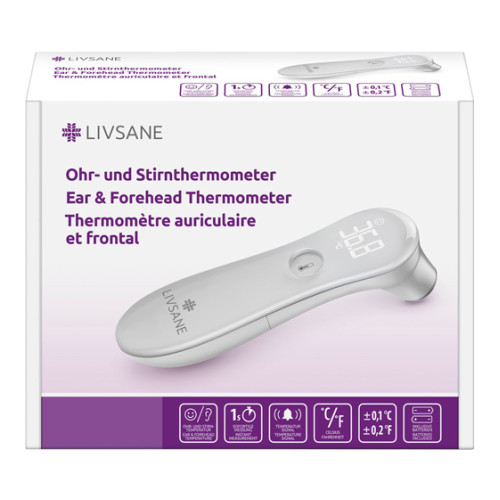 LIVSANE Ohr- und Stirnthermometer, 1 Stk., PXG Pharma GmbH