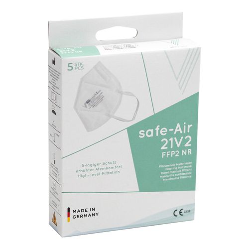 Atemschutzmaske FFP2 ohne Ventil, 5 Stk., Megadent Deflogrip Gerhard Reeg GmbH