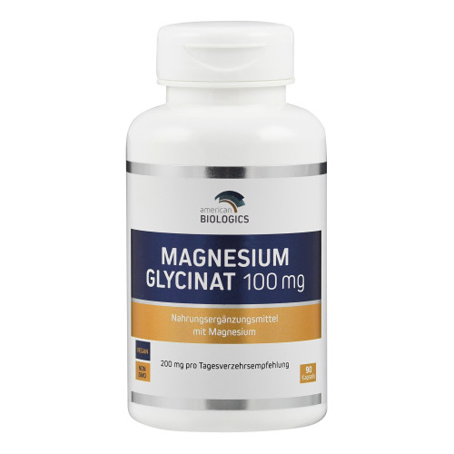 Magnesium Glycinat 100 mg American Biologics, 90 Stk., Supplementa GmbH