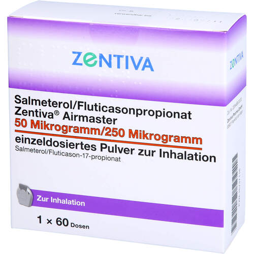 Salmeterol/Fluticasonpropionat ZEN Air 50/250 ug, 60 ST, Zentiva Pharma GmbH