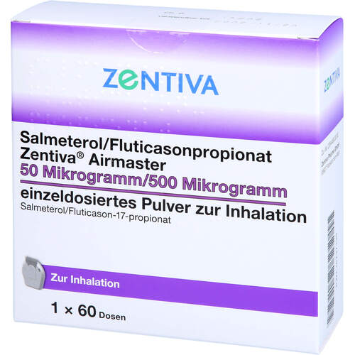 Salmeterol/Fluticasonpropionat ZEN Air 50/500 ug, 60 ST, Zentiva Pharma GmbH