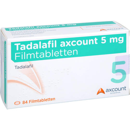 Tadalafil axcount 5 mg Filmtabletten, 84 ST, Axcount Generika GmbH