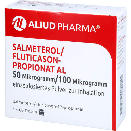 Salmeterol/Fluticasonpropionat AL 50 ug/100 ug IHP, 60 Stk., Aliud Pharma GmbH