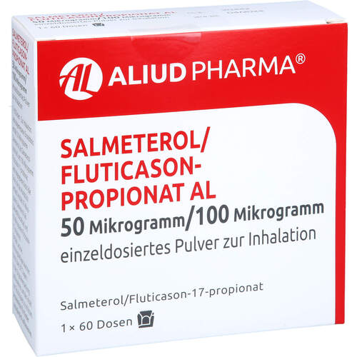 Salmeterol/Fluticasonpropionat AL 50 ug/100 ug IHP, 60 Stk., Aliud Pharma GmbH