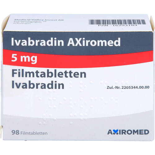Ivabradin Axiromed 5 mg Filmtabletten, 98 Stk., Medical Valley Invest AB