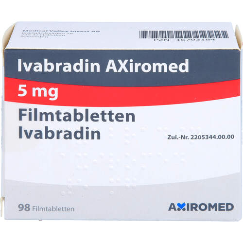 Ivabradin Axiromed 5 mg Filmtabletten, 98 ST, Medical Valley Invest AB