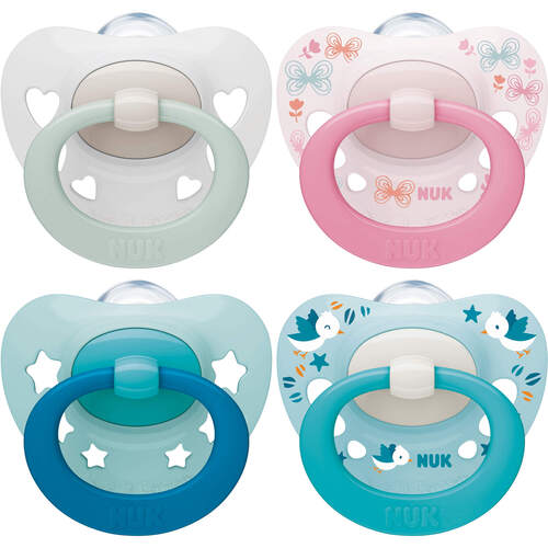 NUK Signature Silikon-Schnuller 0-6m, 2 Stk., Mapa GmbH