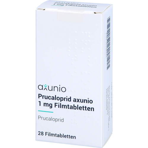 Prucaloprid axunio 1 mg Filmtabletten, 28 Stk., axunio Pharma GmbH