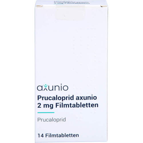 Prucaloprid axunio 2 mg Filmtabletten, 14 Stk., axunio Pharma GmbH Prucaloprid axunio 2 mg Filmtabletten, 14 Stk., axunio Pharma GmbH