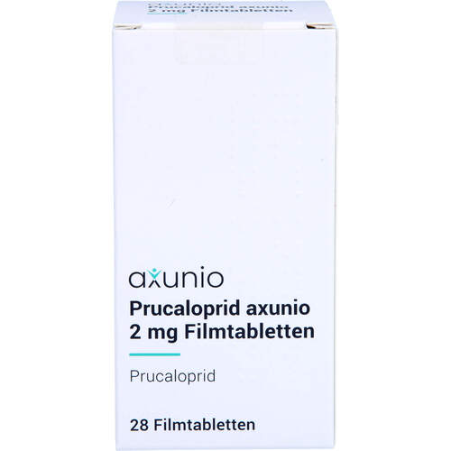 Prucaloprid axunio 2 mg Filmtabletten, 28 Stk., axunio Pharma GmbH Prucaloprid axunio 2 mg Filmtabletten, 28 Stk., axunio Pharma GmbH