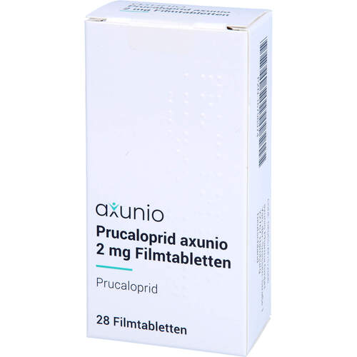 Prucaloprid axunio 2 mg Filmtabletten, 28 Stk., axunio Pharma GmbH Prucaloprid axunio 2 mg Filmtabletten, 28 Stk., axunio Pharma GmbH