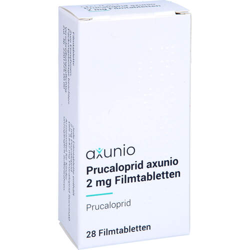 Prucaloprid axunio 2 mg Filmtabletten, 28 Stk., axunio Pharma GmbH Prucaloprid axunio 2 mg Filmtabletten, 28 Stk., axunio Pharma GmbH